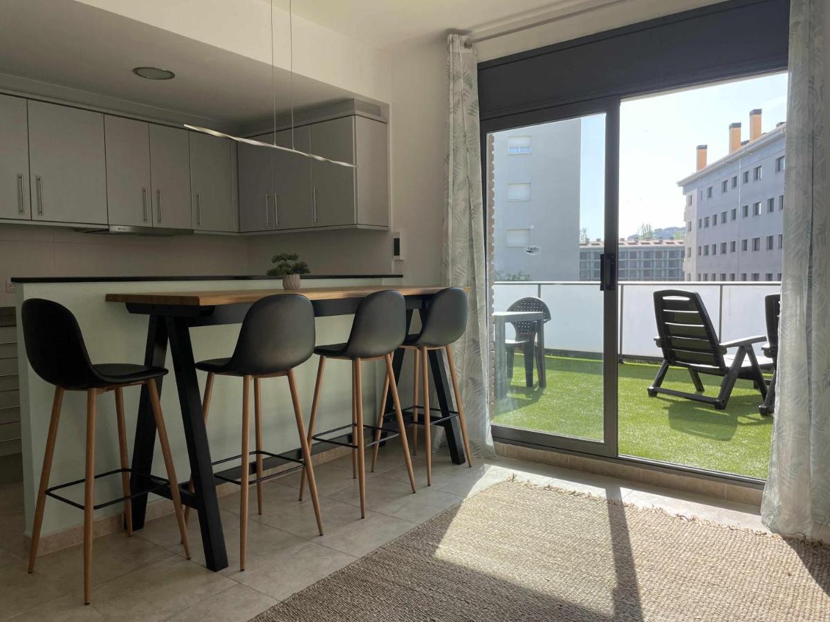 Solarium Con Terraza A 5 Minutos De La Playa Apartment Херона Екстериор снимка